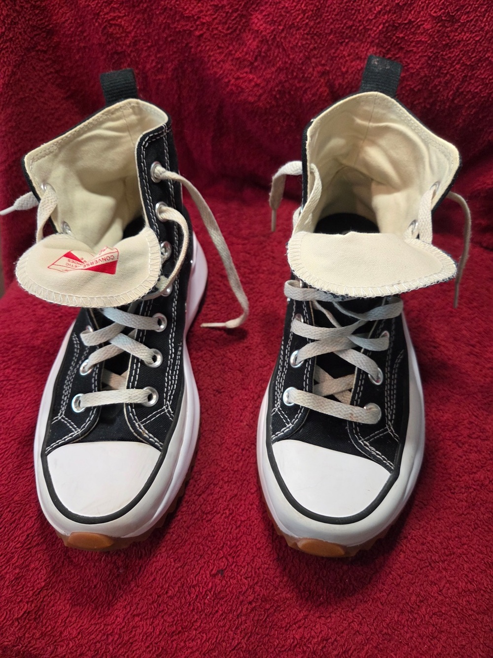 CONVERSE CHUCK TAYLOR ALL STAR RUN HIKE HI TOP PLATFORM SNEAKER - Picture 2 of 9